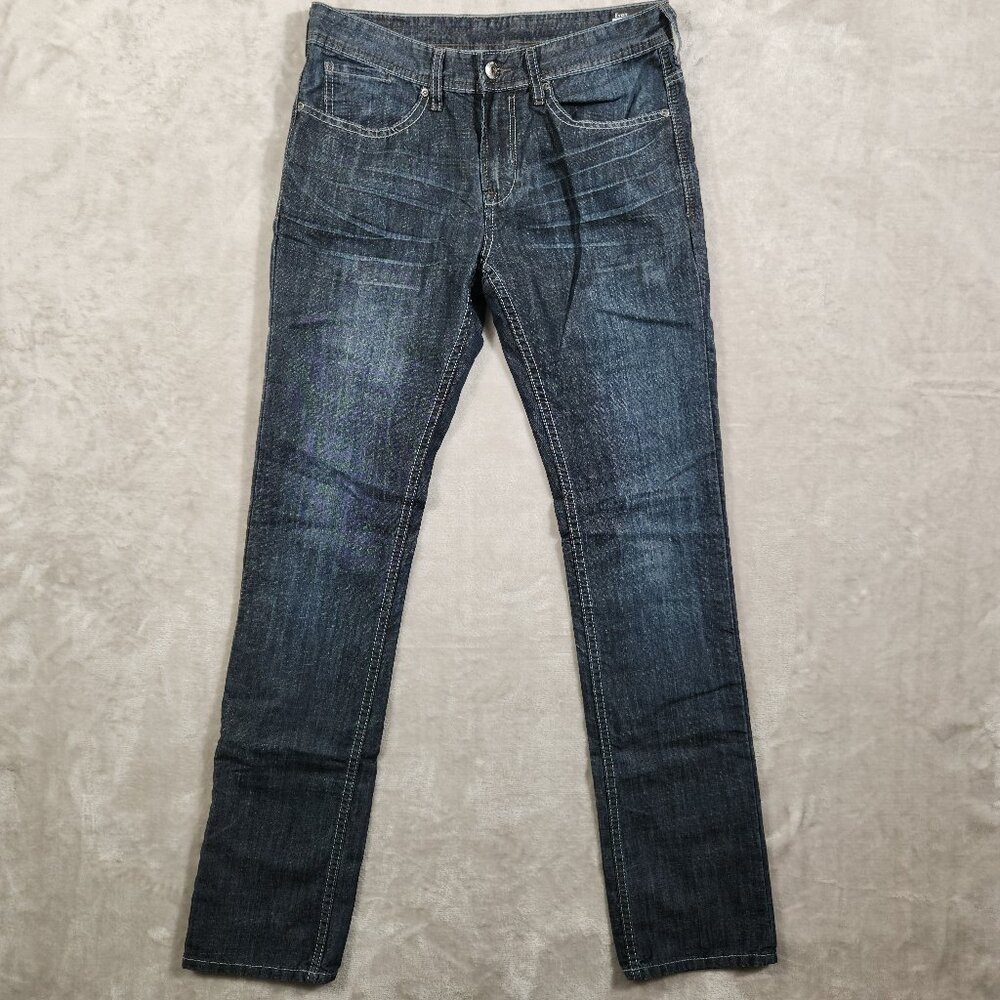 BUFFALO David Bitton Evan Jeans Slim, Straight Fit Mens Dark wash Pre-owned